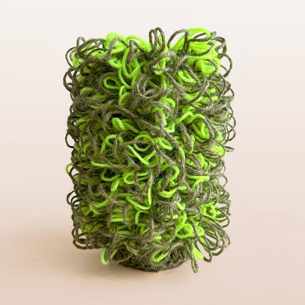 LV001 Shaggy Stripy Loopy Column Vessel