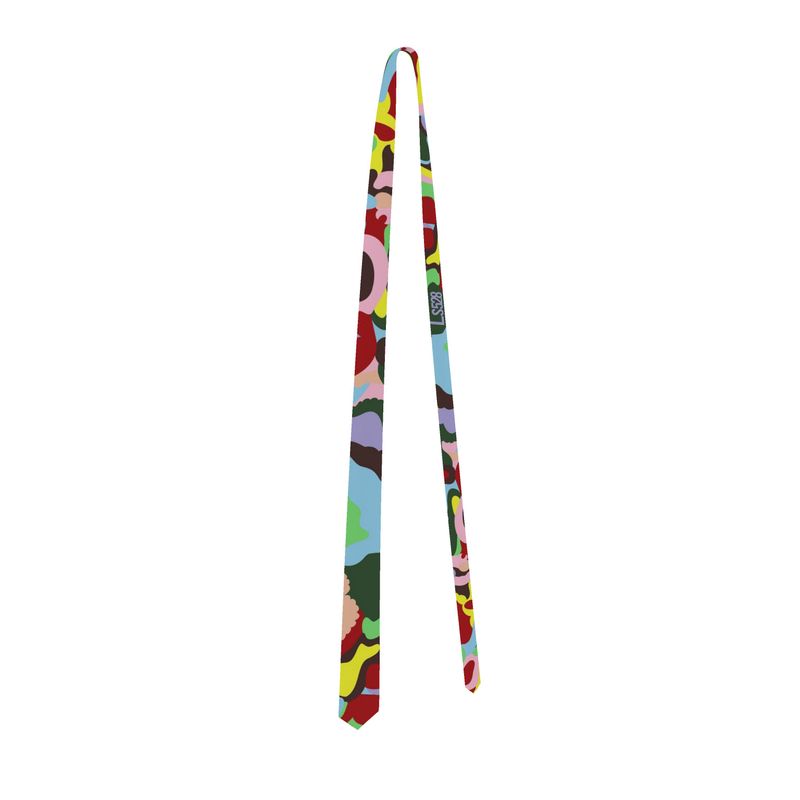 Digital Acid Skinny Necktie