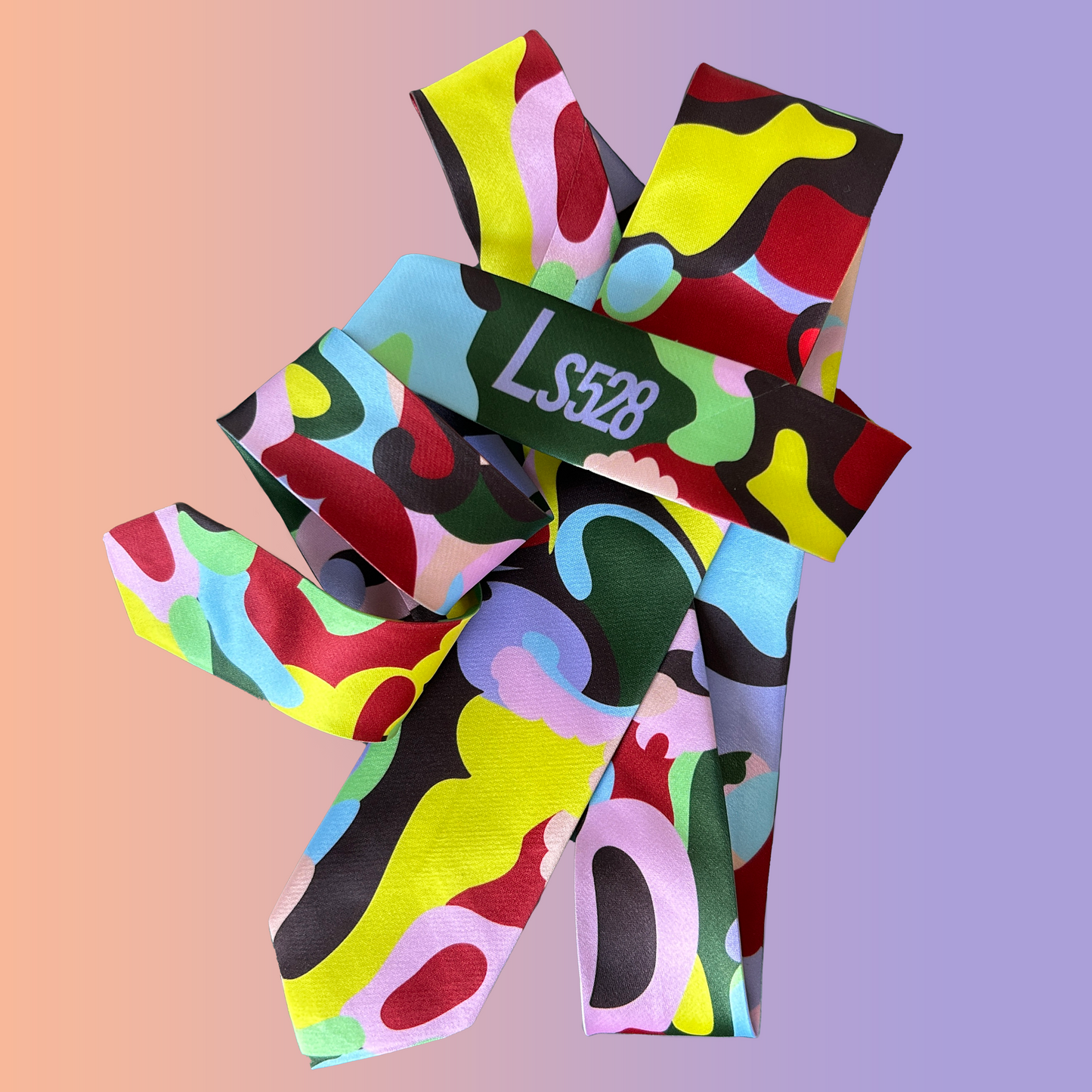 Digital Acid Skinny Necktie
