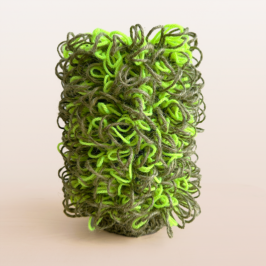 LV001 Shaggy Stripy Loopy Column Vessel