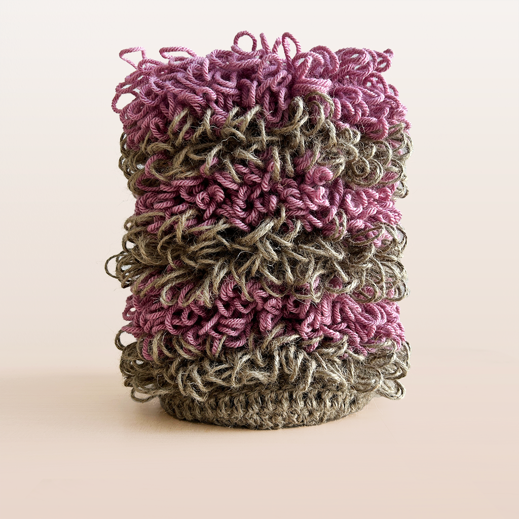 LV007 Stripey Loopy Column Vessel