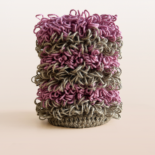 LV007 Stripey Loopy Column Vessel