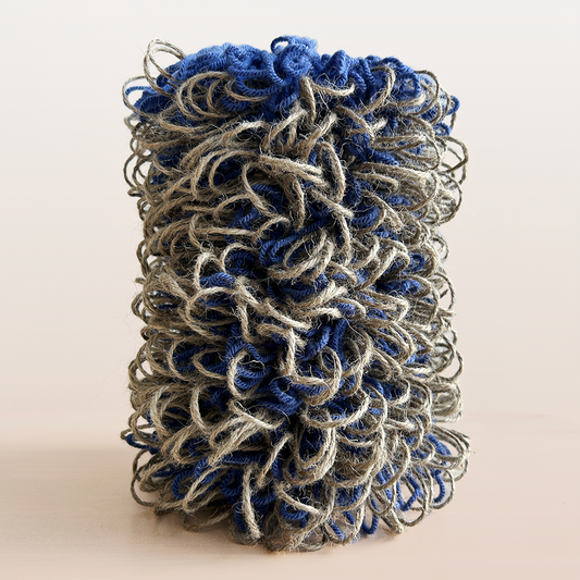LV009 Shaggy Stripey Loopy Column Vessel