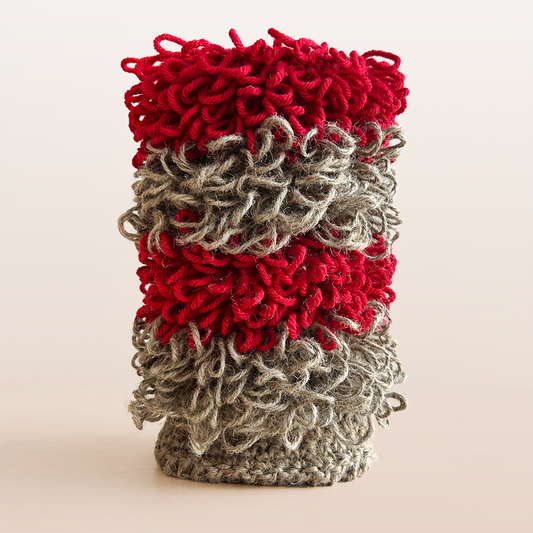 LV011 Stripey Loopy Column Vessel